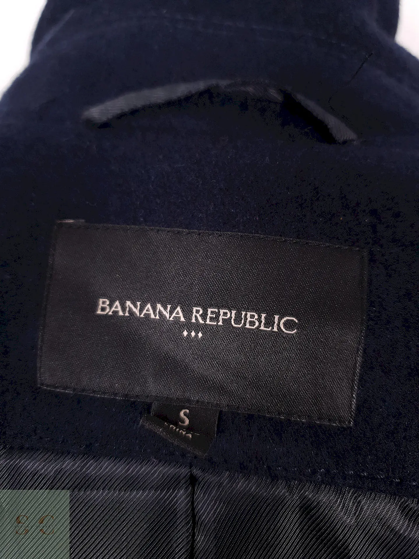 Abrigo Marinero Banana Republic Azul Lana - Talla M 10