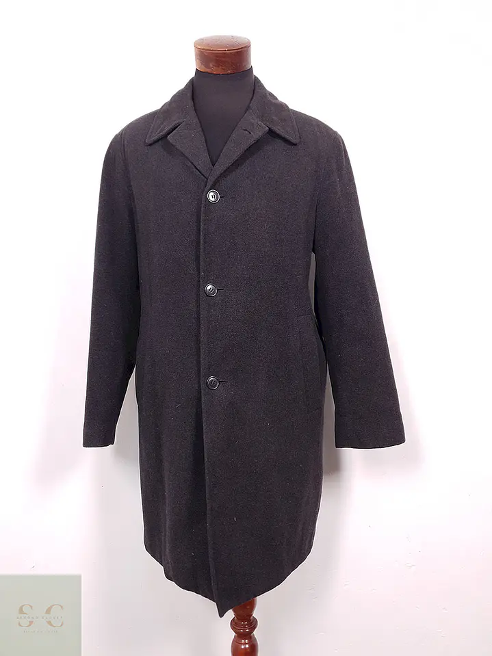Abrigo Largo Travelmaster Plomo Wool and Cashmere - Talla L 1