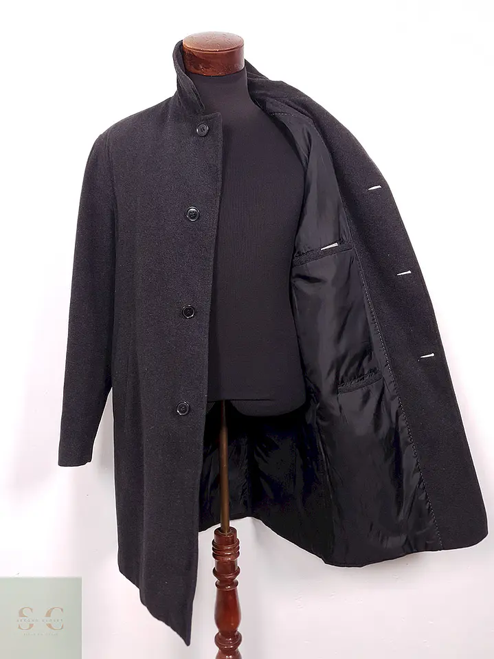 Abrigo Largo Travelmaster Plomo Wool and Cashmere - Talla L 8