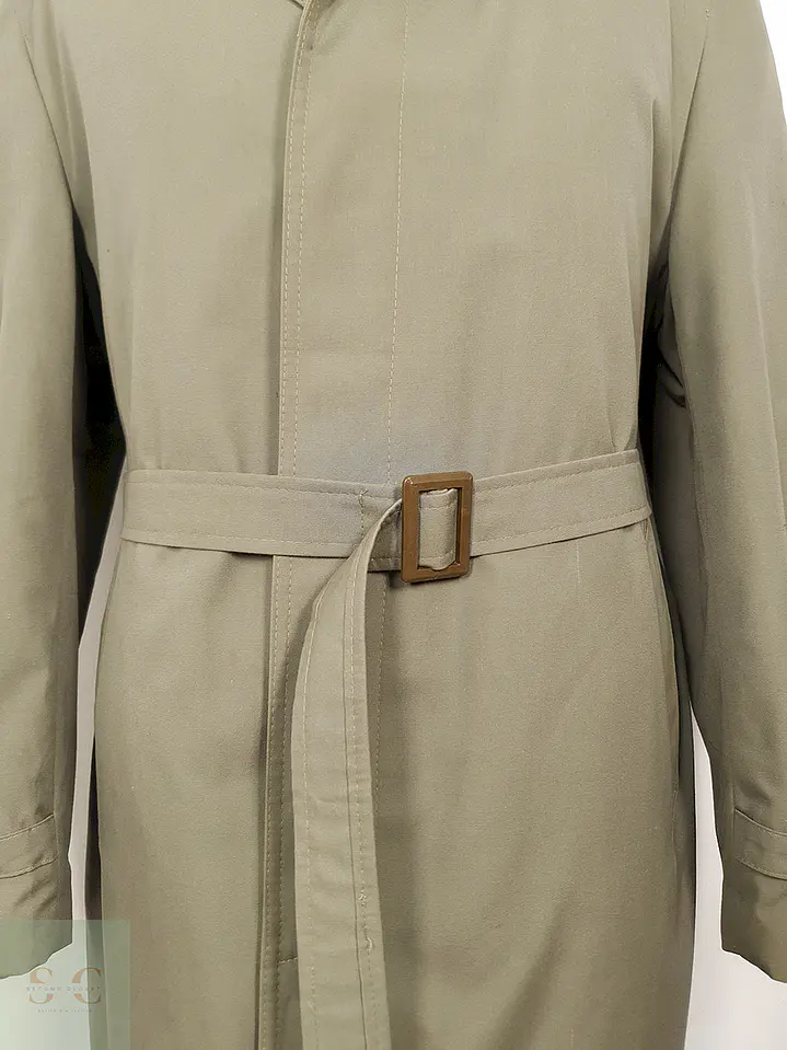 Gabardina Clásica Verde Salvia con Forro Acolchado Desmontable – TALLA LXL 5