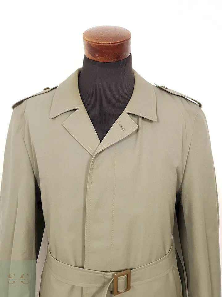 Gabardina Clásica Verde Salvia con Forro Acolchado Desmontable – TALLA LXL 6