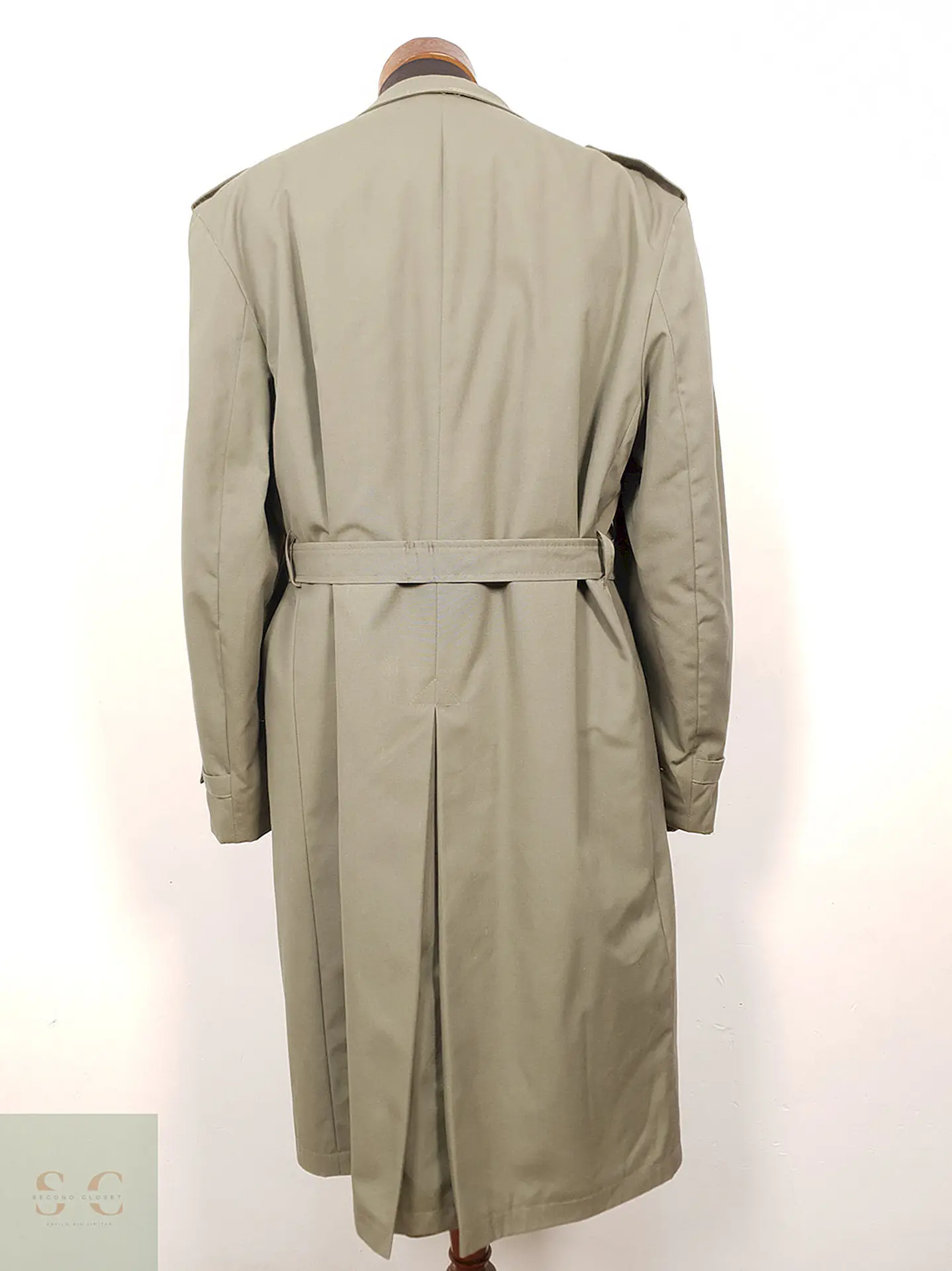 Gabardina Clásica Verde Salvia con Forro Acolchado Desmontable – TALLA LXL 8