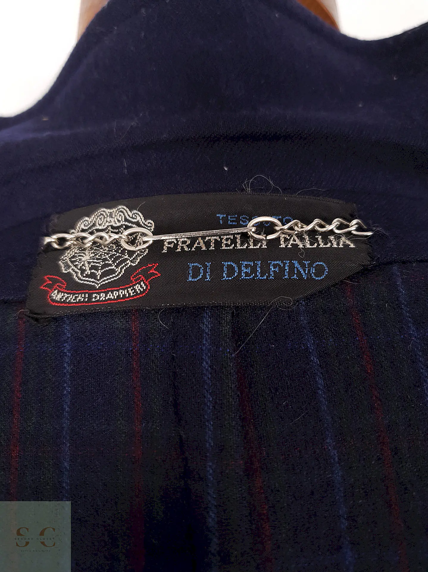 Abrigo largo Fratelli Italia Di Delfino Azul Marino – TALLA L 14