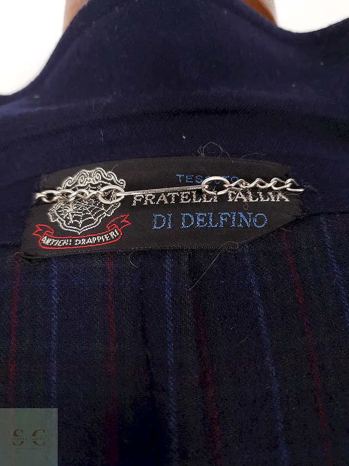 Abrigo largo Fratelli Italia Di Delfino Azul Marino – TALLA L 14