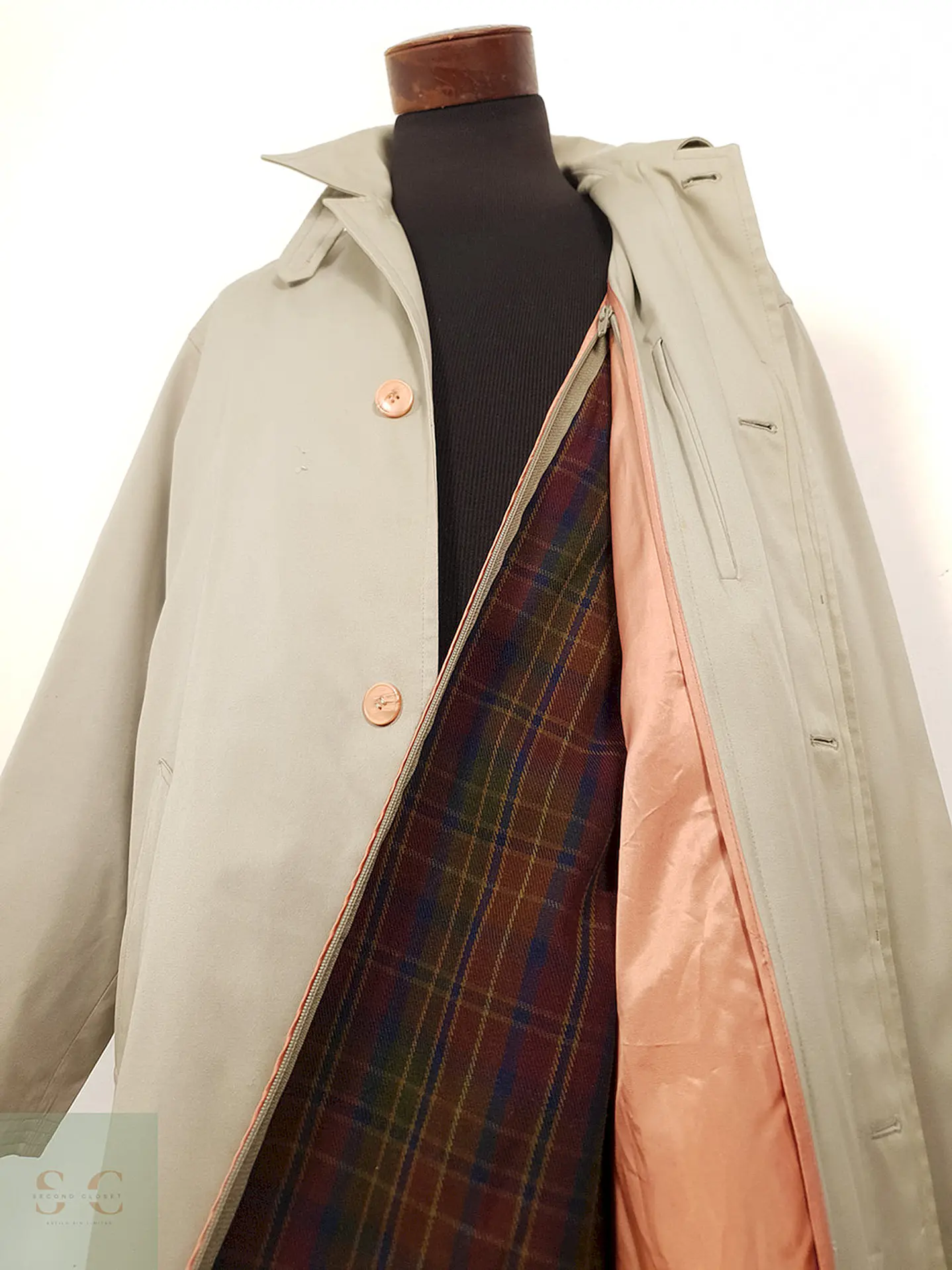 Abrigo Impermeable Vintage Wind or Rain Beige Premium – TALLA 2XL 11