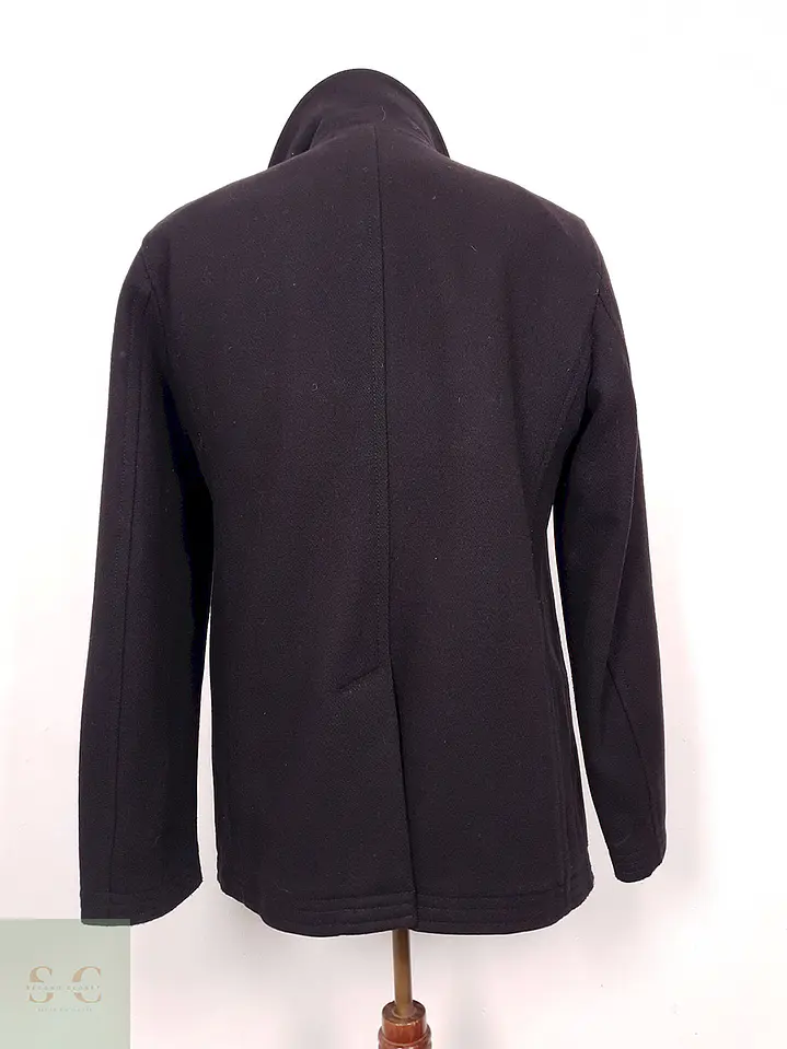 Abrigo Marinero italiano Marina Yatching Negro Lana premium - Talla SM 13
