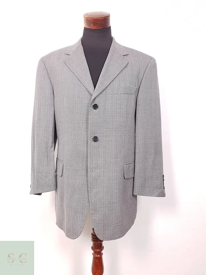 Blazer Hugo Boss Loro Piana Plomo 100% Lana Virgen Super 110s - Talla XL 1