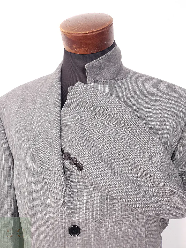 Blazer Hugo Boss Loro Piana Plomo 100% Lana Virgen Super 110s - Talla XL 6