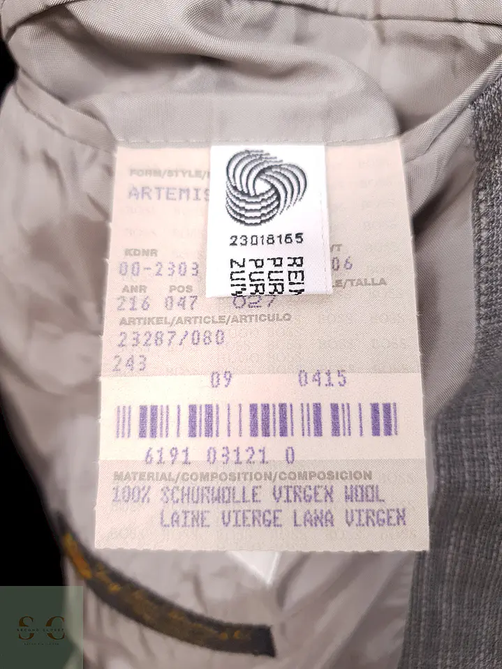 Blazer Hugo Boss Loro Piana Plomo 100% Lana Virgen Super 110s - Talla XL 8