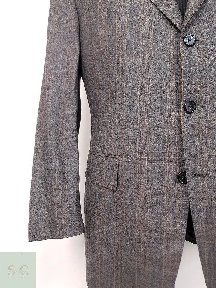 Blazer Scabal Sor Plomo Superfine Merino Wool - Talla L 3