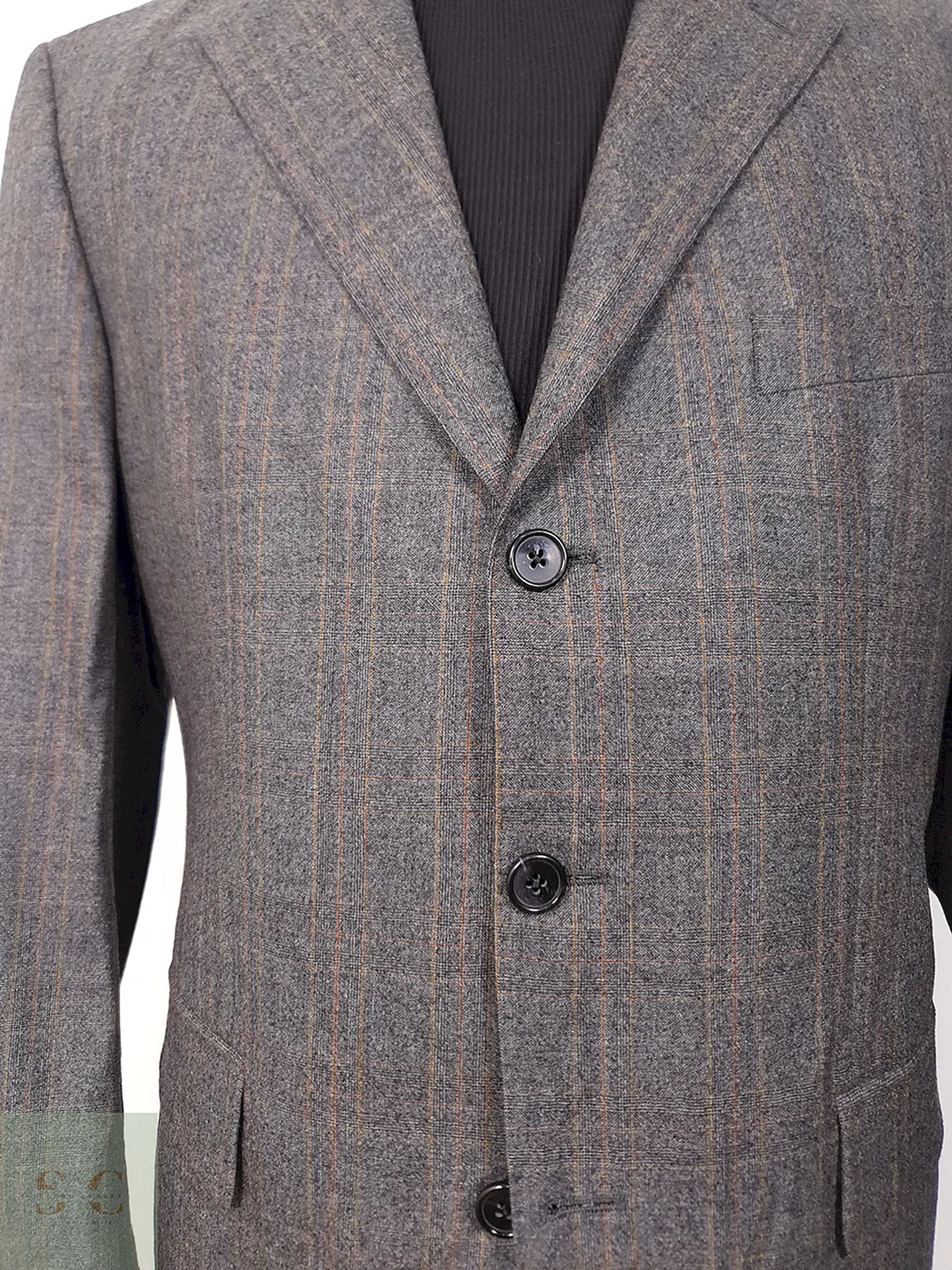 Blazer Scabal Sor Plomo Superfine Merino Wool - Talla L 4