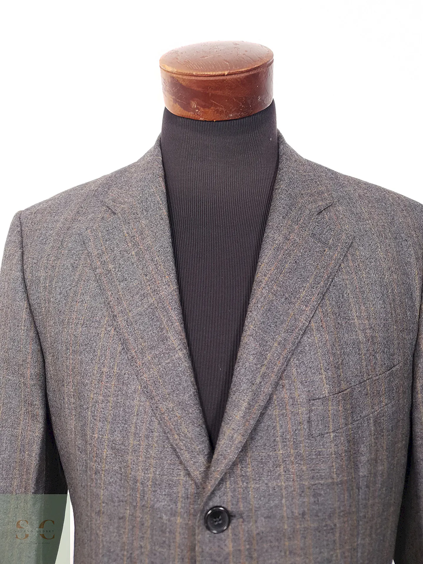 Blazer Scabal Sor Plomo Superfine Merino Wool - Talla L 5
