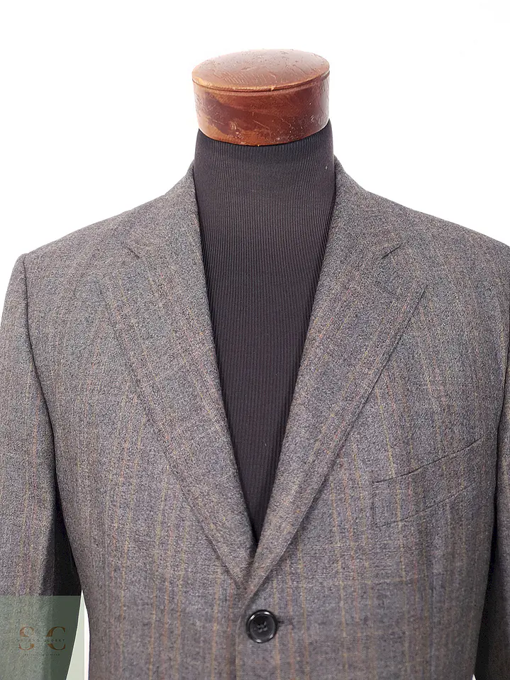 Blazer Scabal Sor Plomo Superfine Merino Wool - Talla L 5