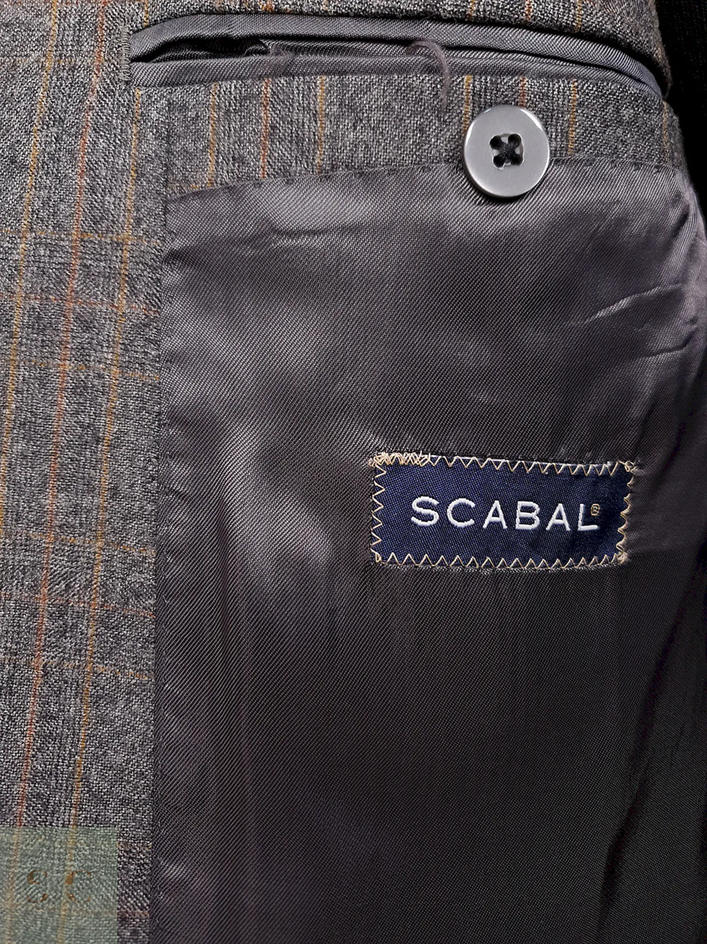 Blazer Scabal Sor Plomo Superfine Merino Wool - Talla L 10