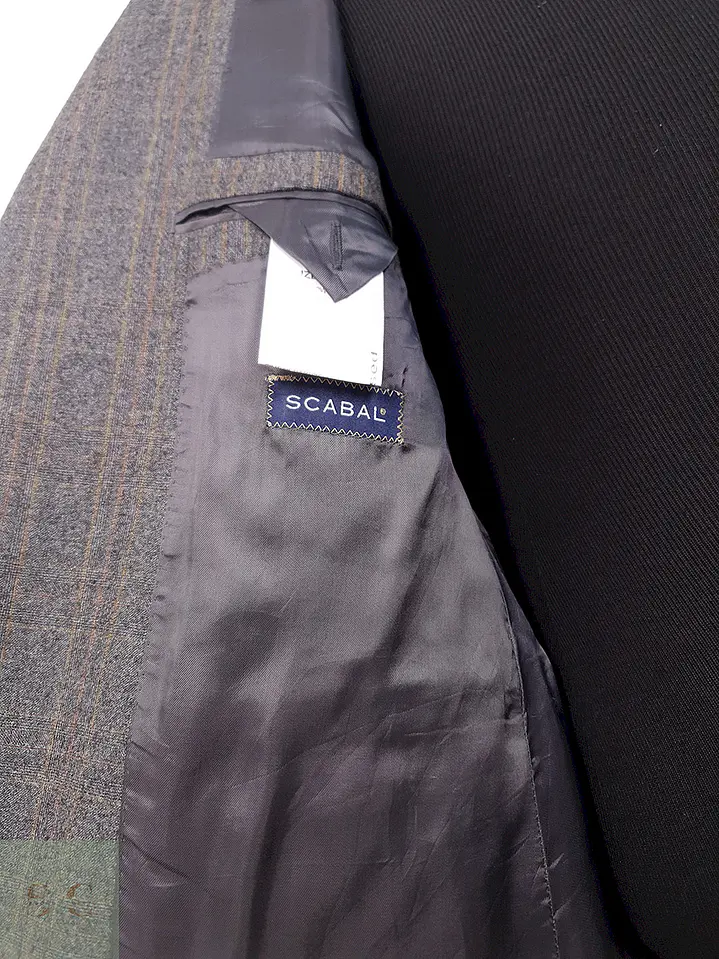 Blazer Scabal Sor Plomo Superfine Merino Wool - Talla L 14