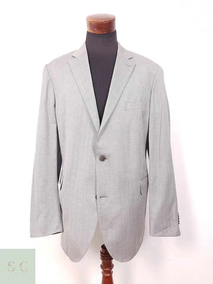 Blazer Eduard Dressler Loro Piana Plomo Espiga 100% Lana Virgen - Talla XL 1