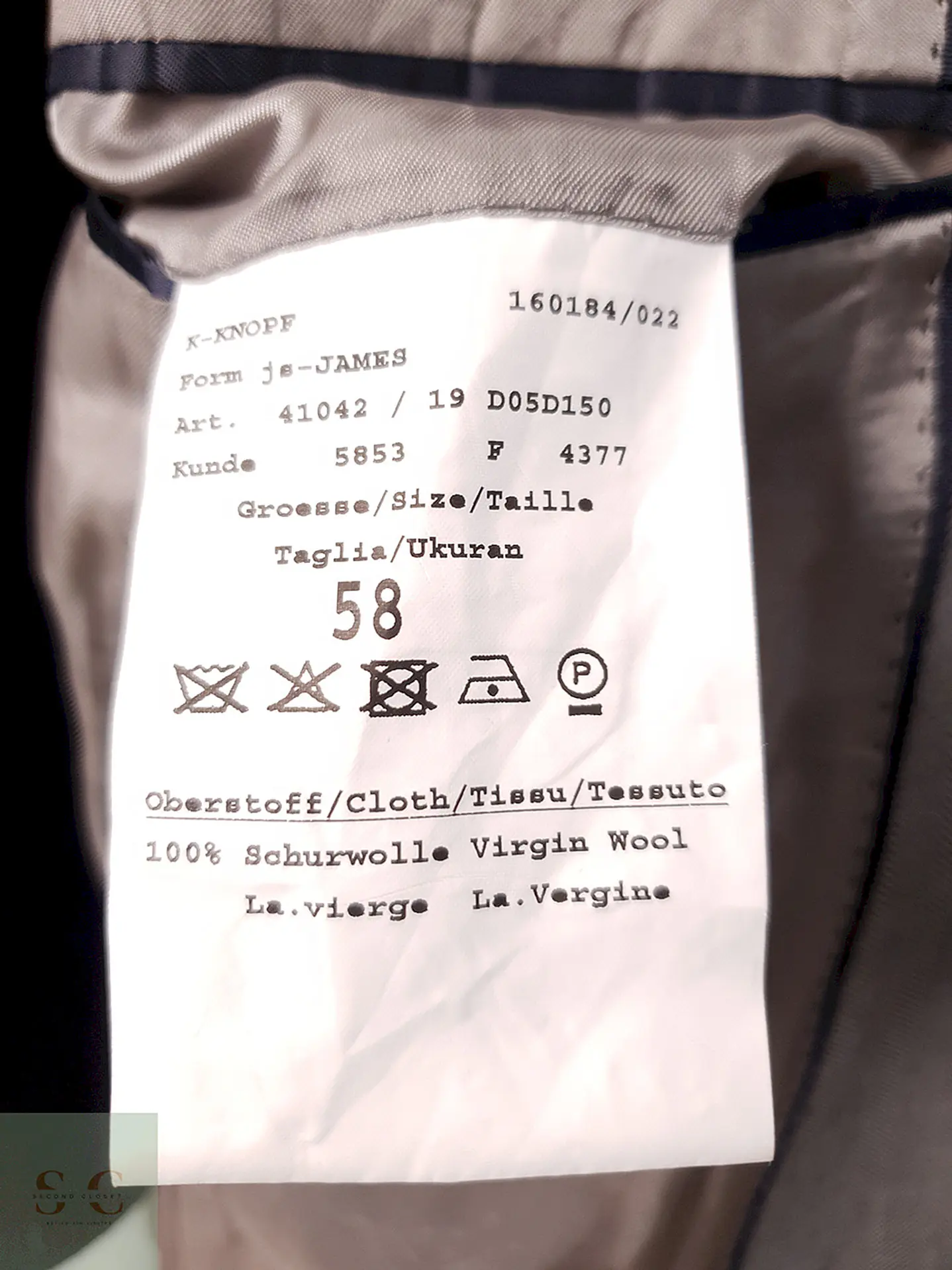 Blazer Eduard Dressler Loro Piana Plomo Espiga 100% Lana Virgen - Talla XL 9