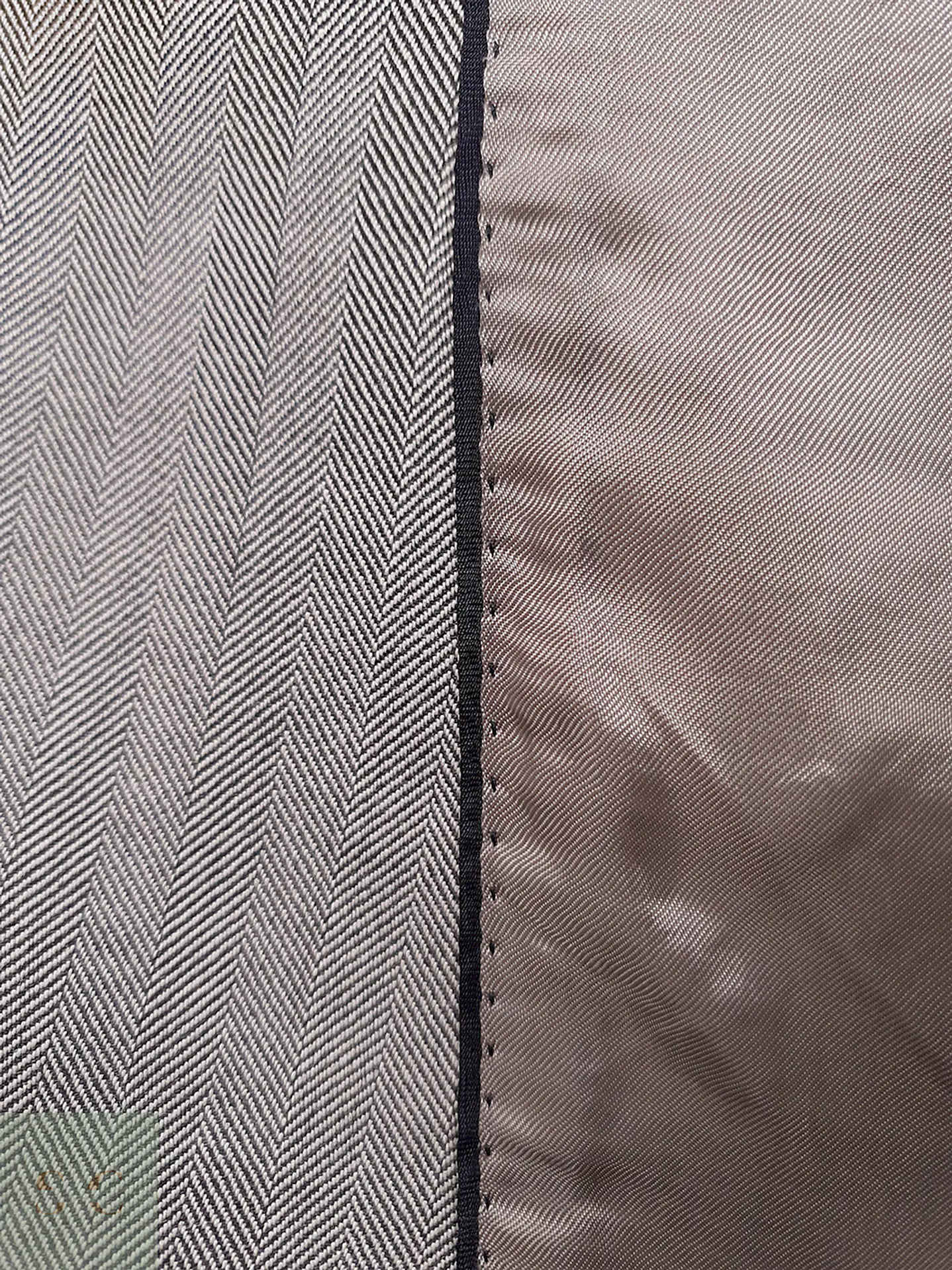 Blazer Eduard Dressler Loro Piana Plomo Espiga 100% Lana Virgen - Talla XL 12