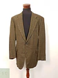 Blazer Franco Callegari Verde Café Viscosa y Lino - Talla XXL - Miniatura 1