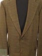 Blazer Franco Callegari Verde Café Viscosa y Lino - Talla XXL - Miniatura 4
