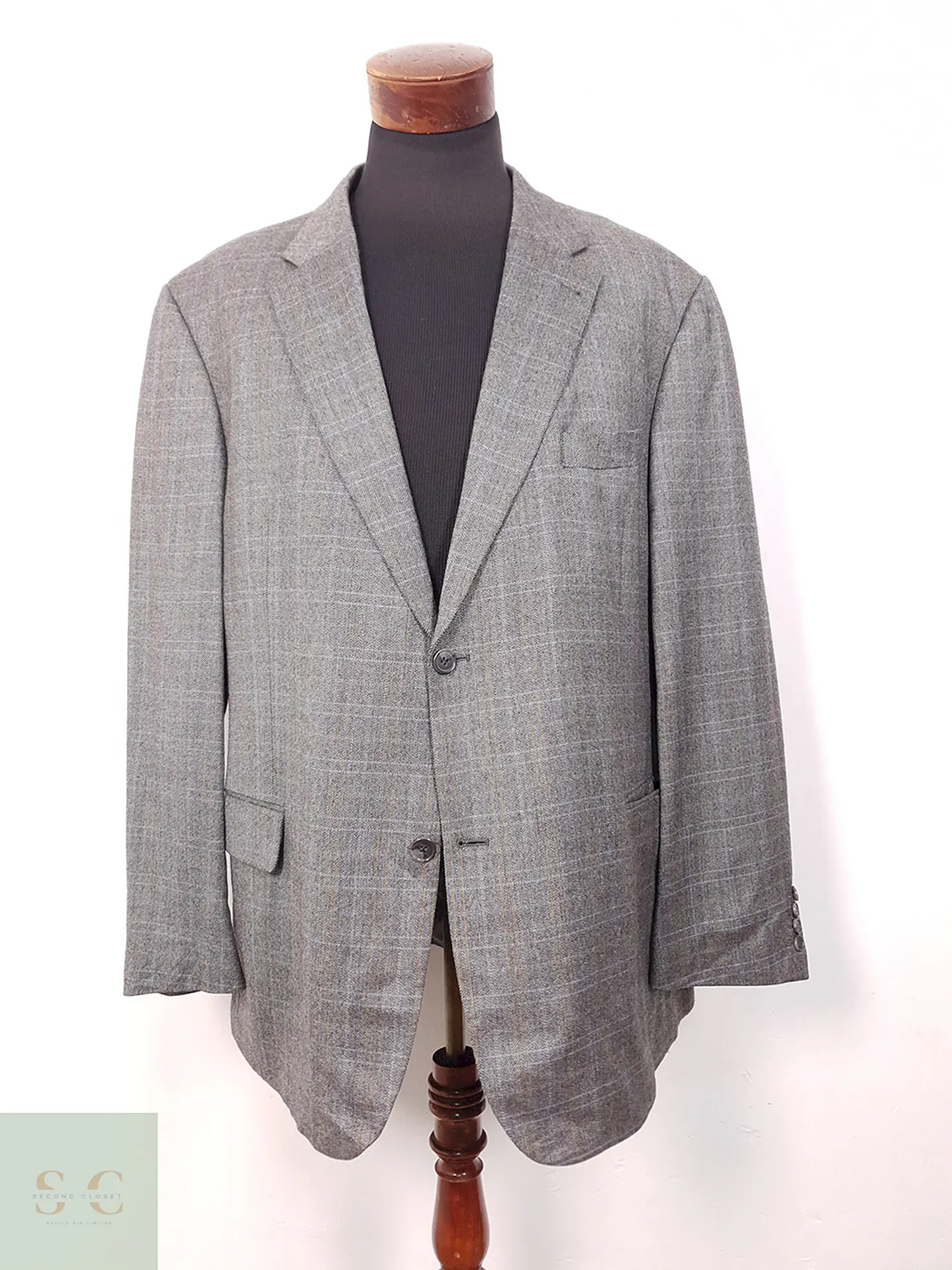 Blazer Digel Plomo Espiga Lana Virgen y Viscosa - Talla XL-XXL 1