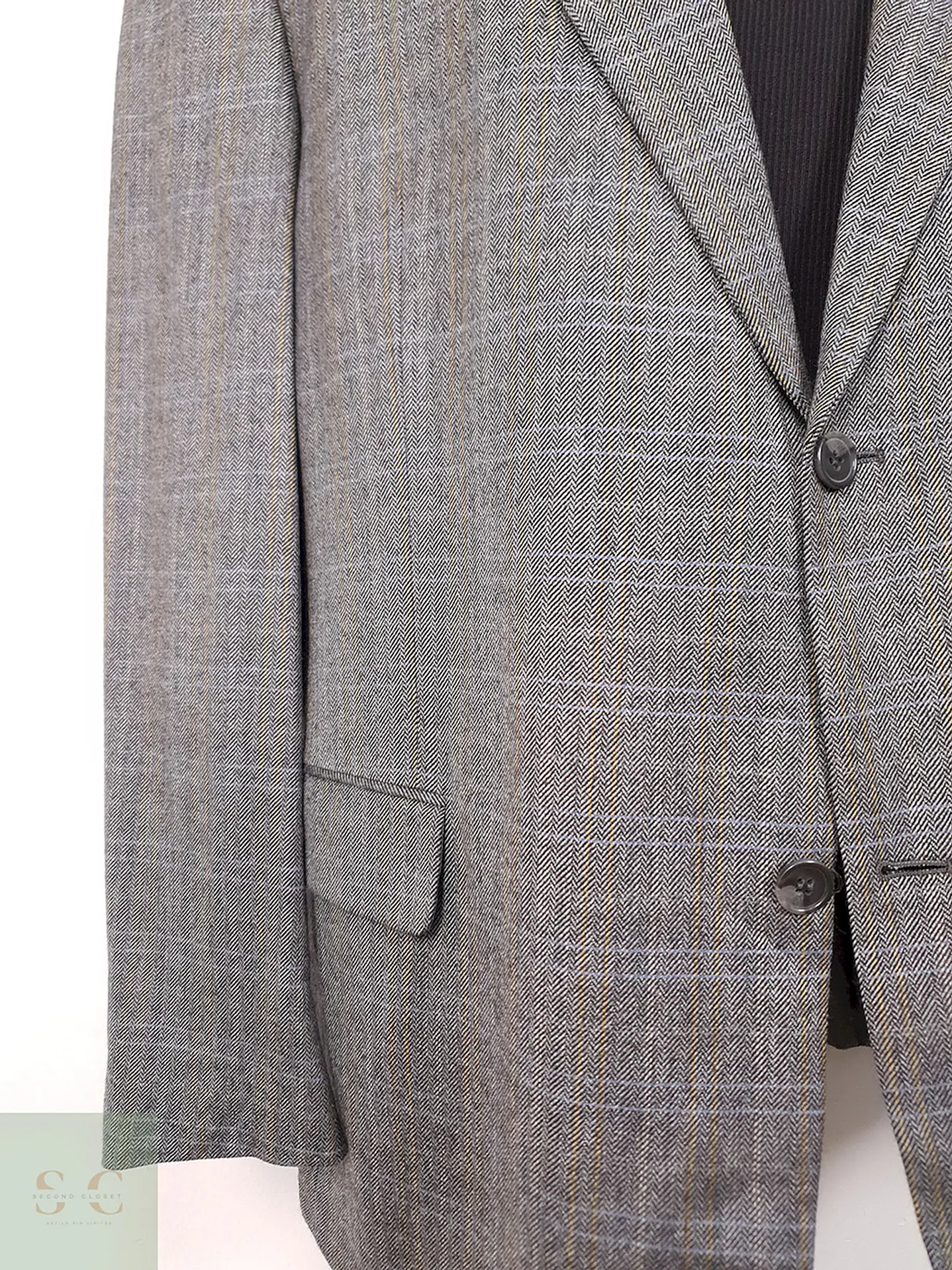Blazer Digel Plomo Espiga Lana Virgen y Viscosa - Talla XL-XXL 3