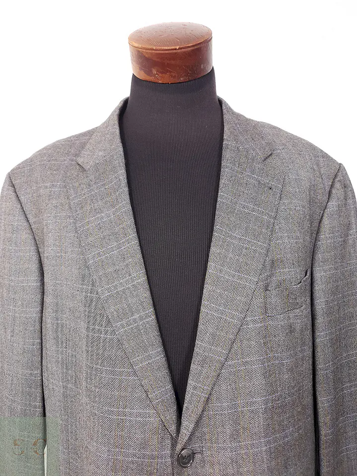 Blazer Digel Plomo Espiga Lana Virgen y Viscosa - Talla XL-XXL 4