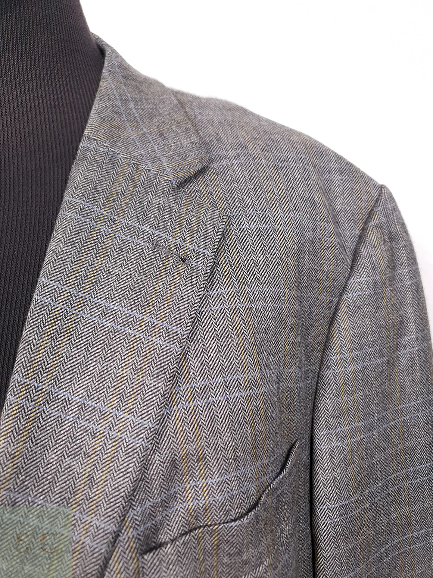 Blazer Digel Plomo Espiga Lana Virgen y Viscosa - Talla XL-XXL 5