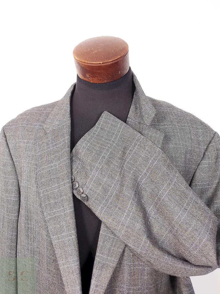 Blazer Digel Plomo Espiga Lana Virgen y Viscosa - Talla XL-XXL 6