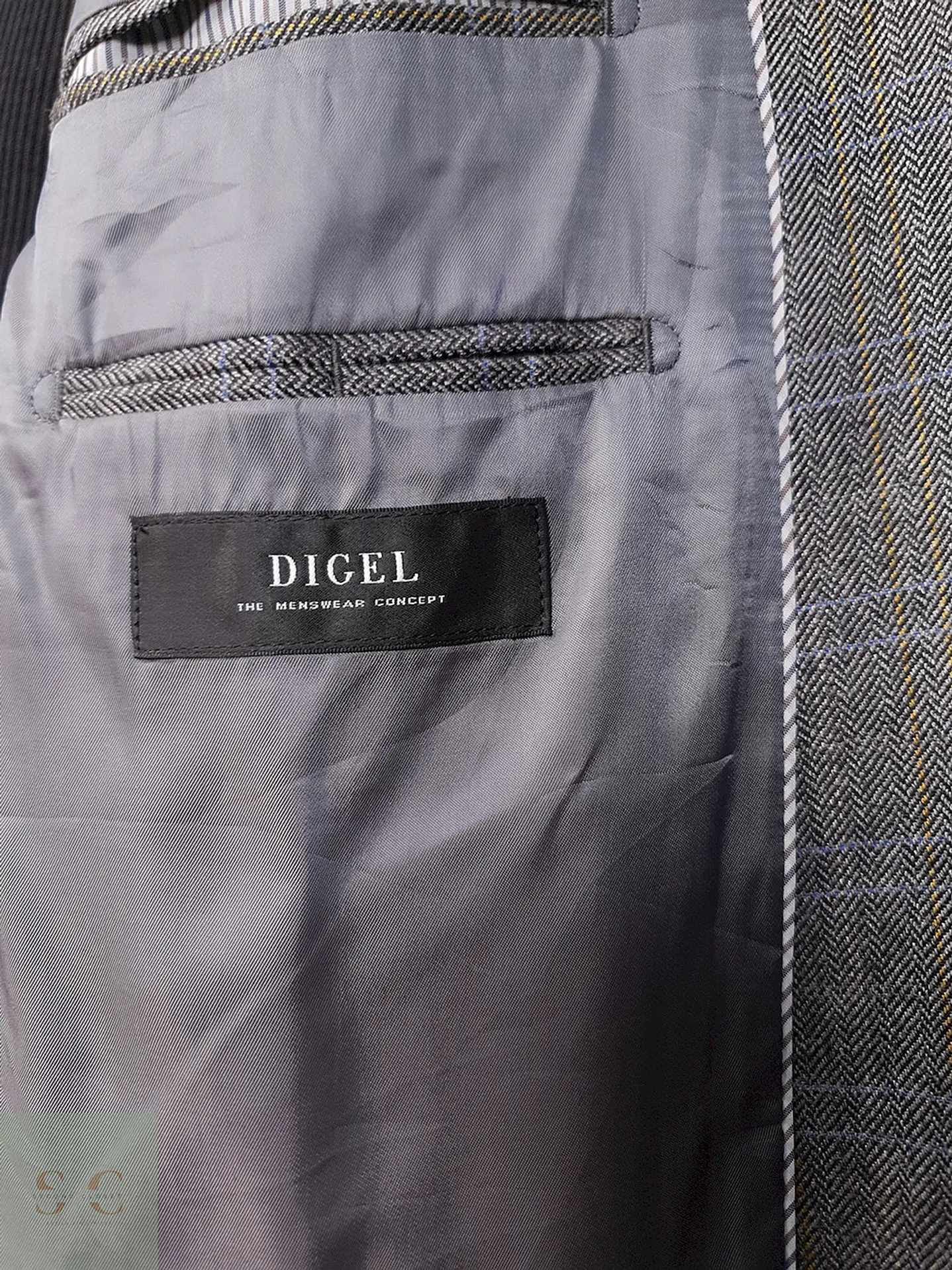 Blazer Digel Plomo Espiga Lana Virgen y Viscosa - Talla XL-XXL 7