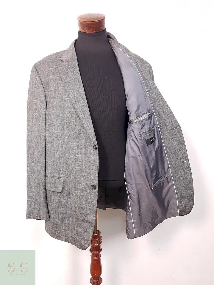 Blazer Digel Plomo Espiga Lana Virgen y Viscosa - Talla XL-XXL 9