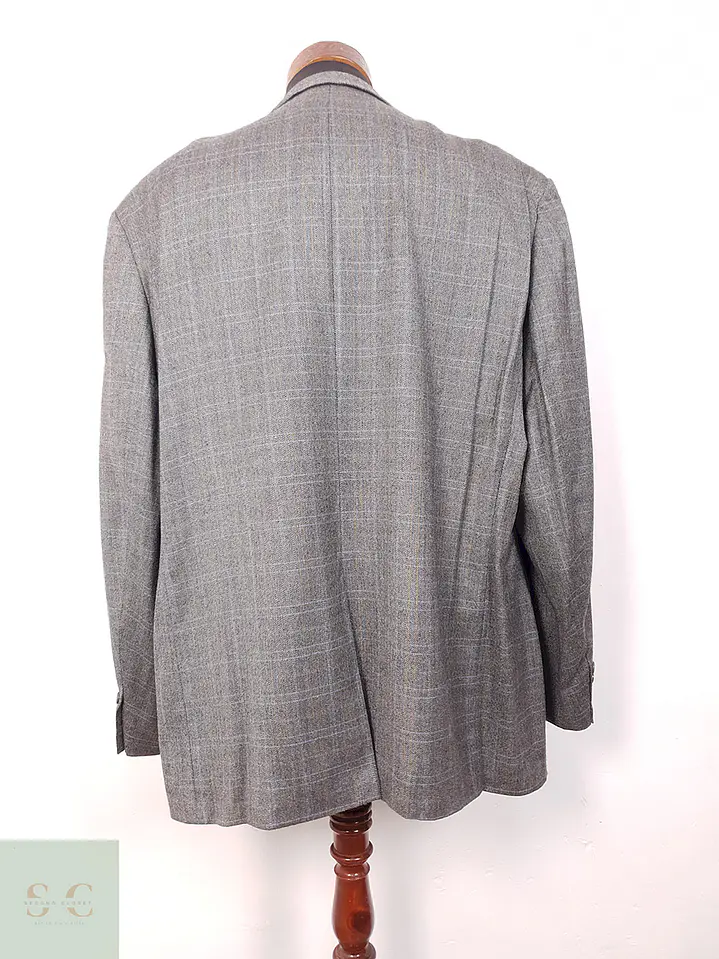 Blazer Digel Plomo Espiga Lana Virgen y Viscosa - Talla XL-XXL 12