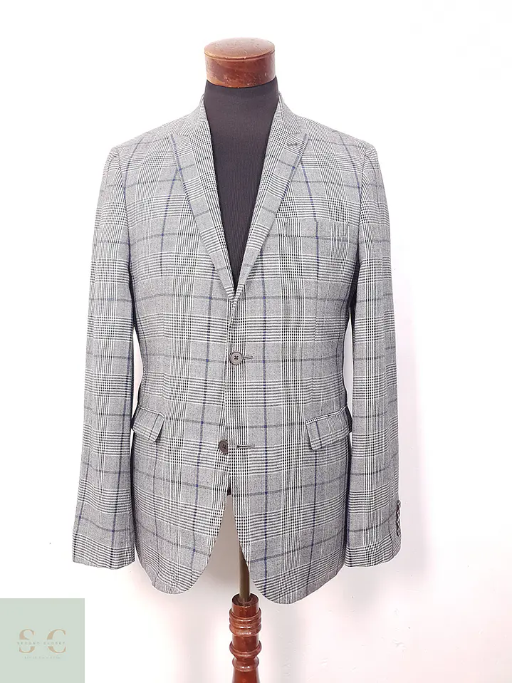 Blazer Next Plomo Príncipe de Gales - Talla M 1
