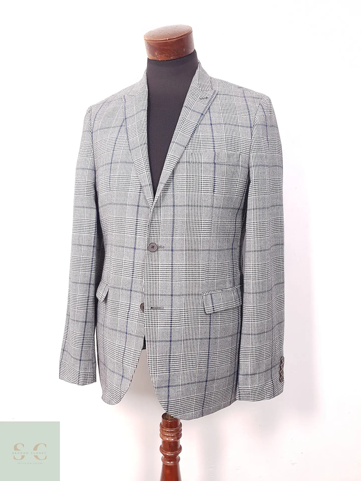 Blazer Next Plomo Príncipe de Gales - Talla M 2