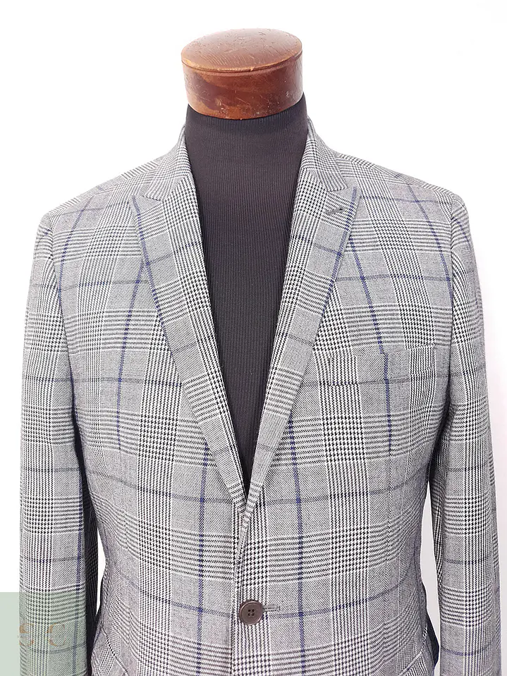 Blazer Next Plomo Príncipe de Gales - Talla M 4