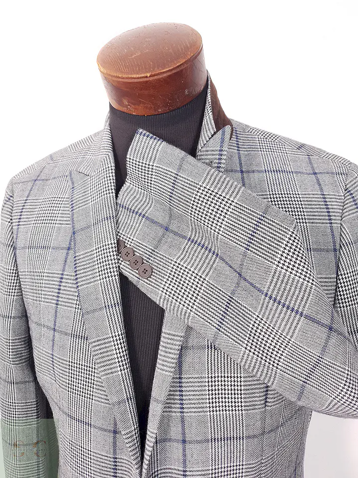 Blazer Next Plomo Príncipe de Gales - Talla M 6