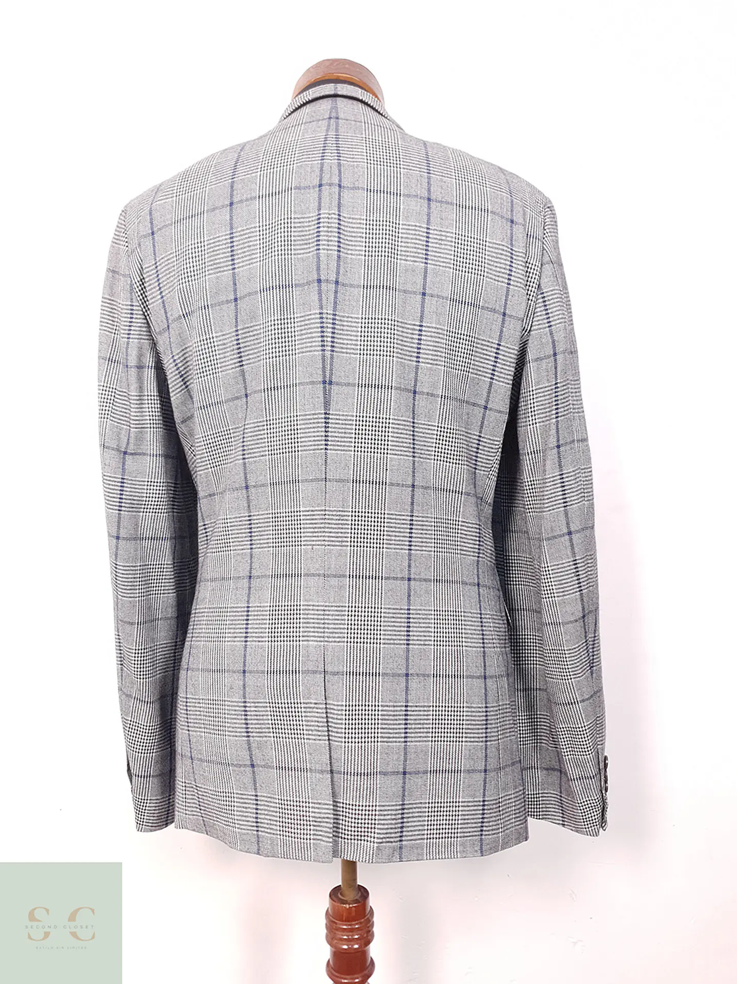 Blazer Next Plomo Príncipe de Gales - Talla M 10