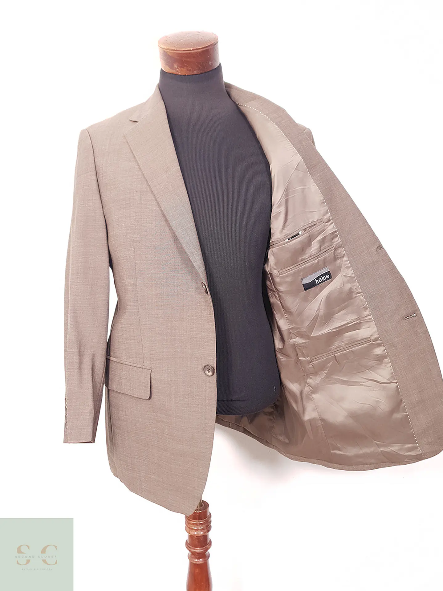 Blazer Heine Café 100% Lana Virgen - Talla M 8