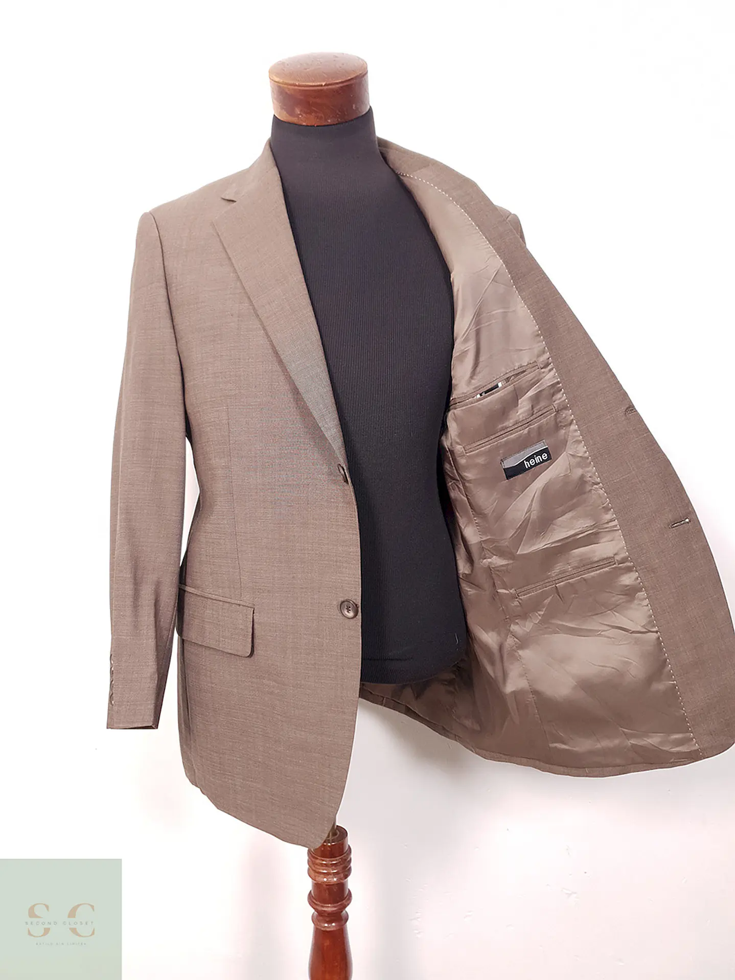 Blazer Heine Café 100% Lana Virgen - Talla M 9