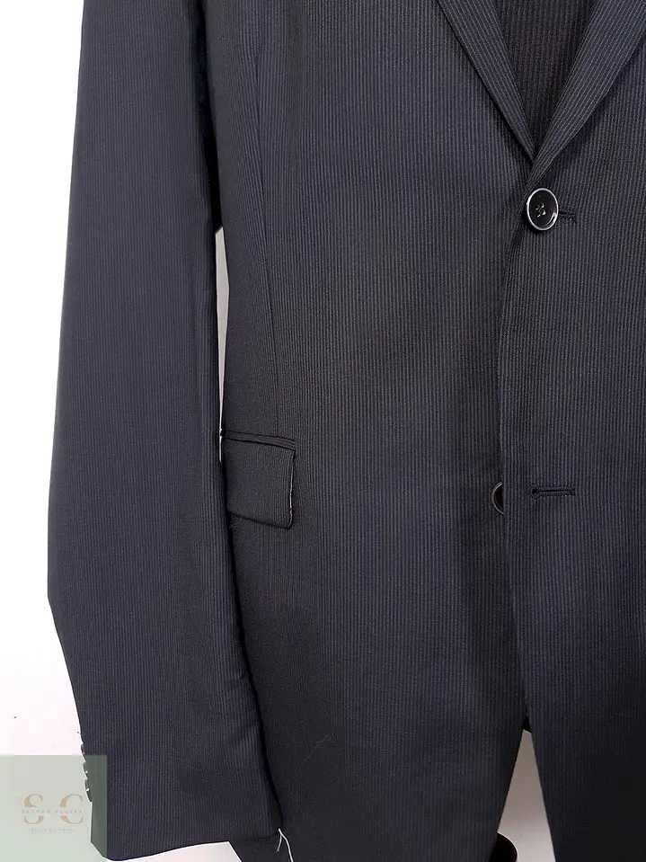 Blazer Roy Robson Reda Negro Rayas Super 110 - Talla XL Largo 3