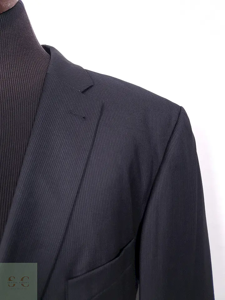 Blazer Roy Robson Reda Negro Rayas Super 110 - Talla XL Largo 6