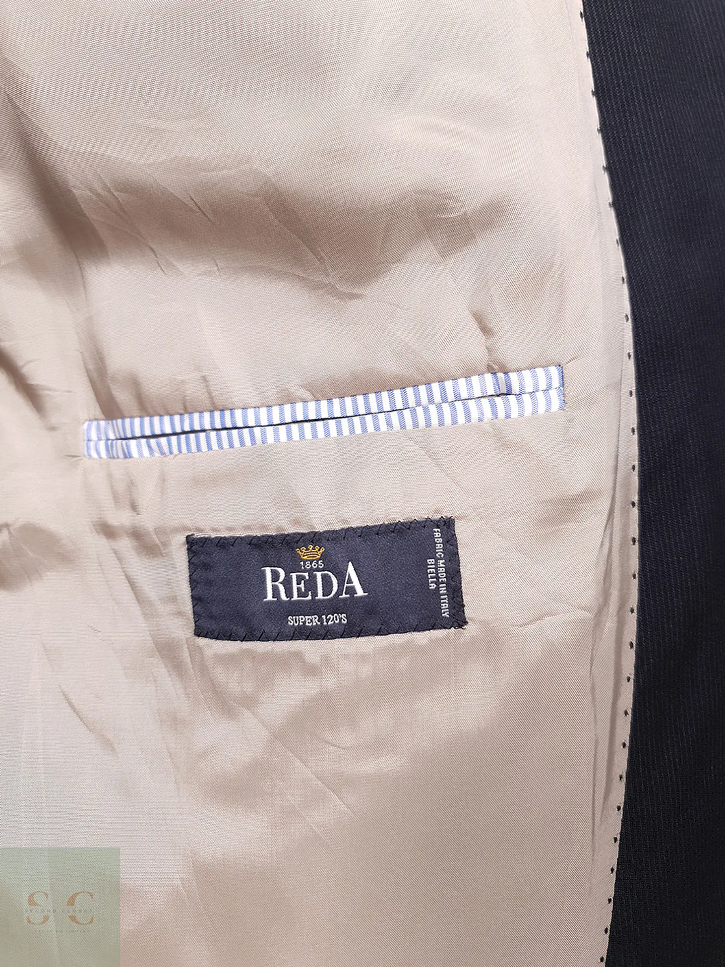 Blazer Roy Robson Reda Negro Rayas Super 110 - Talla XL Largo 9