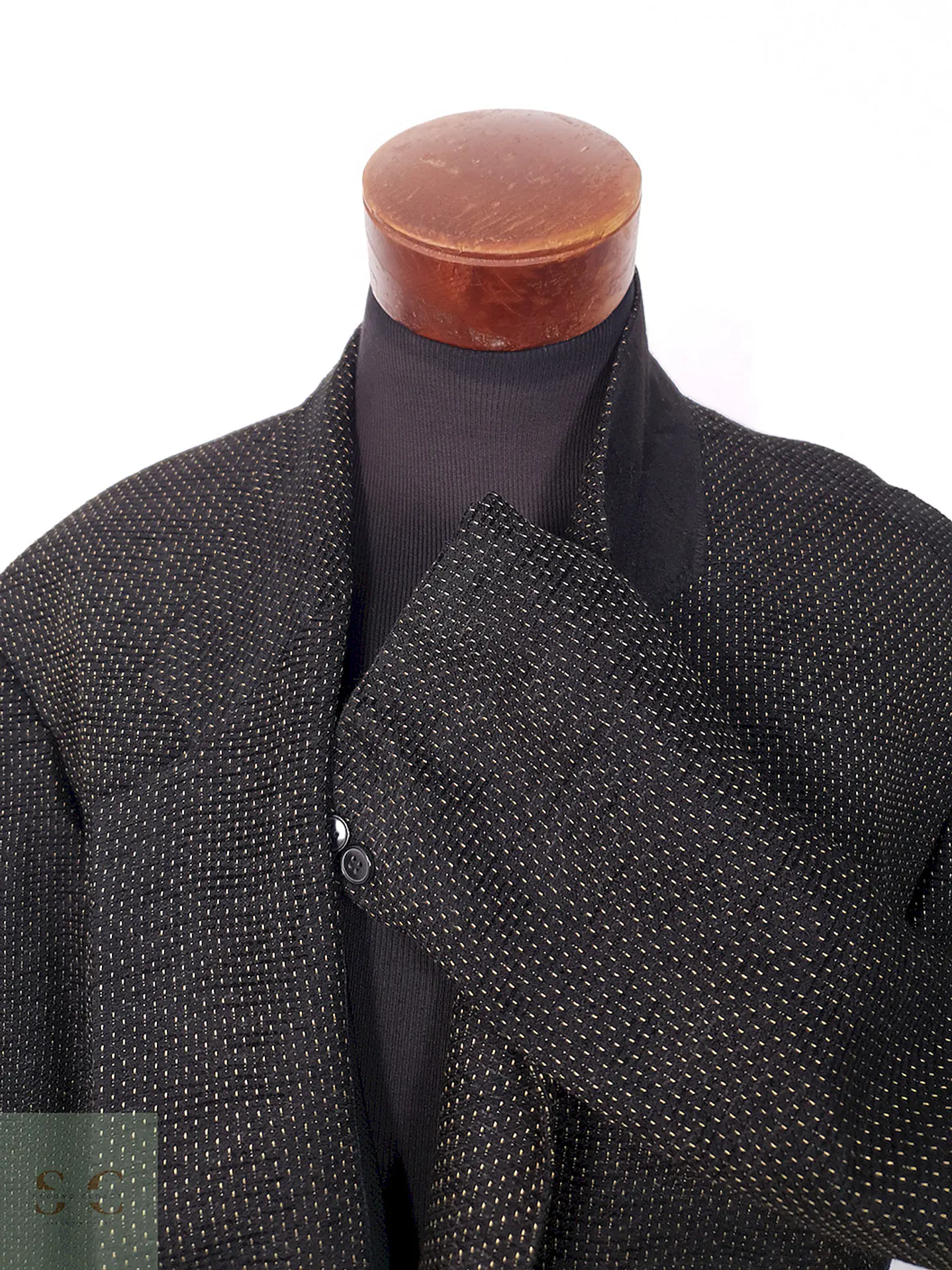 Blazer Lavis Negro con Puntos Naranja - Talla 3XL 7