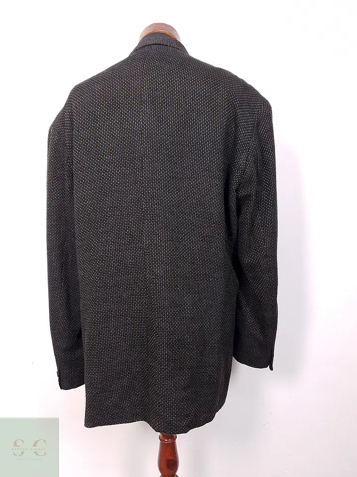 Blazer Lavis Negro con Puntos Naranja - Talla 3XL 11
