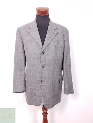Blazer Bogart Gris 100% Lana Virgen - Talla XL