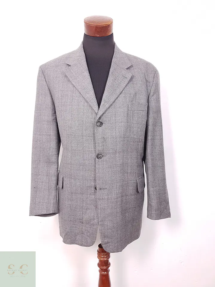 Blazer Bogart Gris 100% Lana Virgen - Talla XL 2