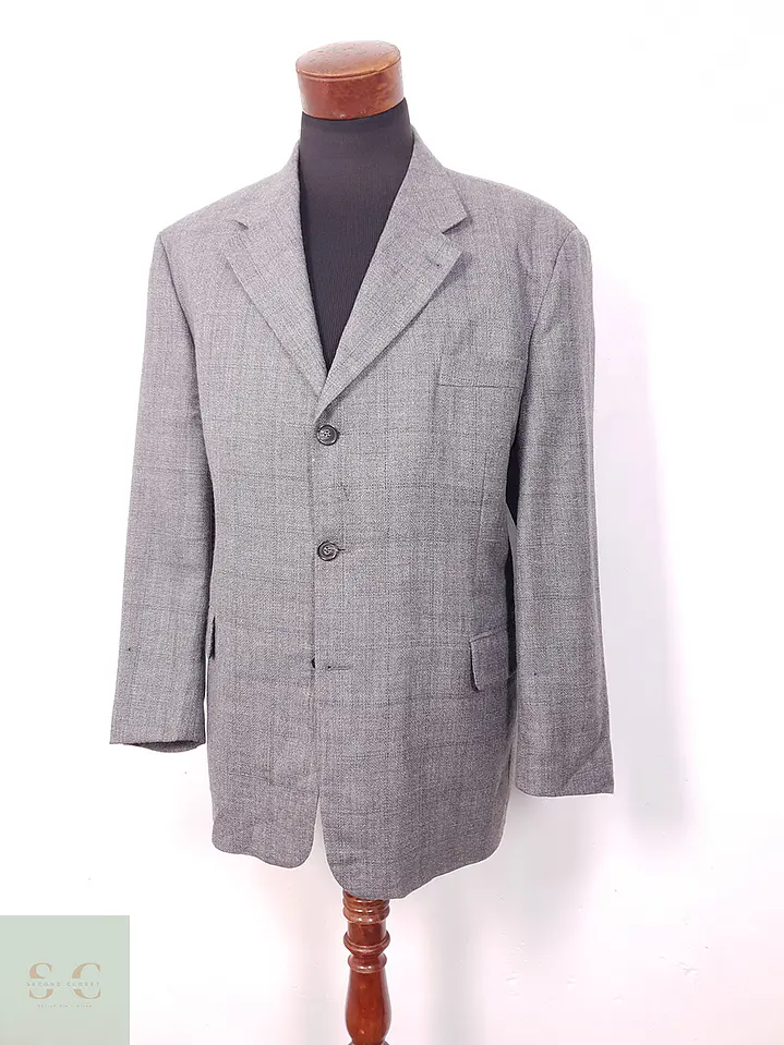 Blazer Bogart Gris 100% Lana Virgen - Talla XL 3