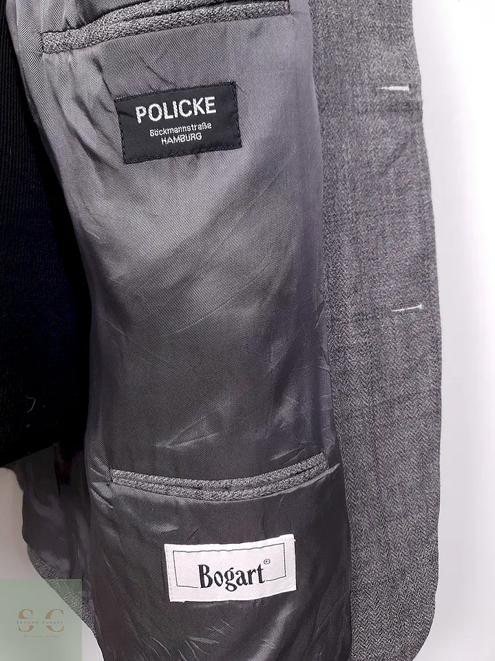 Blazer Bogart Gris 100% Lana Virgen - Talla XL 9