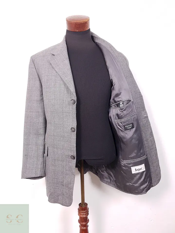 Blazer Bogart Gris 100% Lana Virgen - Talla XL 1