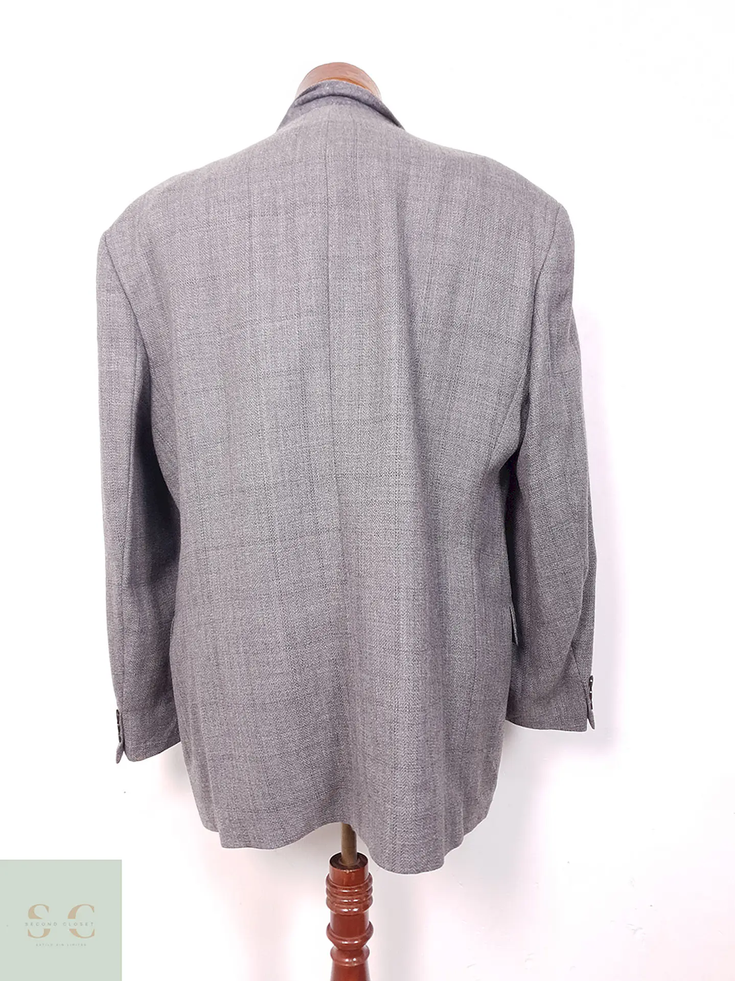 Blazer Bogart Gris 100% Lana Virgen - Talla XL 10